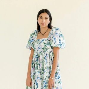 A Bronze Age Sonnet Midi Dress in ‘90s Splash